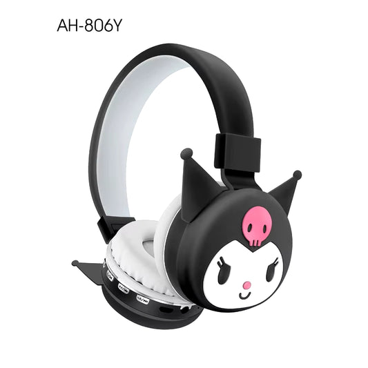 Kuromi Hello Kitty Cut Bluetooth Headphone Wireless Headsets Anime Cartoon Stereo Headset Earphone Fashion Hottie Y2K Gifts