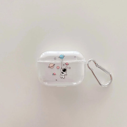 2024 Astronaut Cute Cartoon Soft Silicone Earphone Case for Apple Airpod Pro 3 Wireless Bluetooth Charging Box for Airpod 1 2