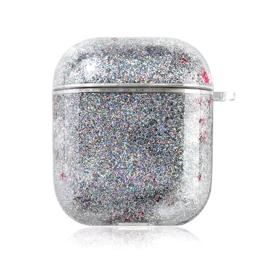 Liquid Quicksand Glitter Case for Airpods 1 2 Case Cover Wireless Bluetooth Earphone Transparent Headphone Cover for Airpods 1 2