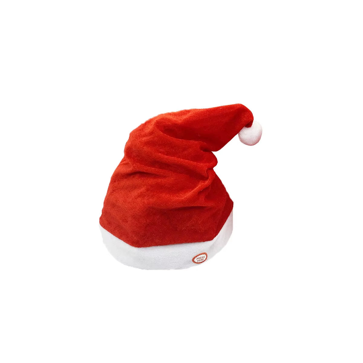 Singing and Dancing Christmas Hat Electric Swing Moving Santa Hat Plush Christmas Cap for Christmas New Year Party Supplies